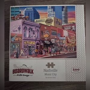 Boardwalk Puzzle "Nashville Music City" 500-Piece - Multicolor